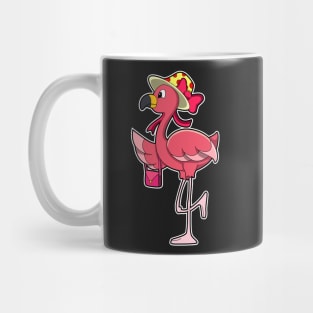 Flamingo with Handbag & Hat Mug